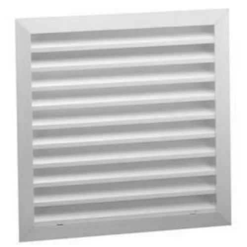 12x12inch GI Fresh Air Louver - GI Coated, White & Grey, Sliding Square, Weather Resistant, Corrosion Resistant