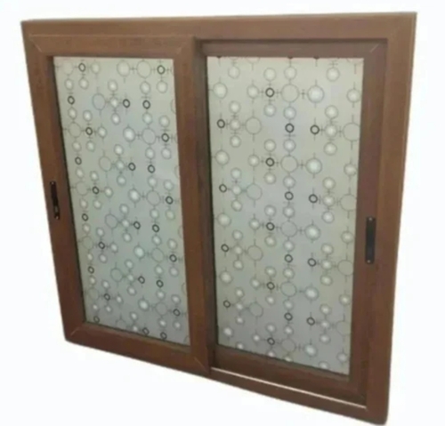 2 Track Brown Upvc Sliding Windows