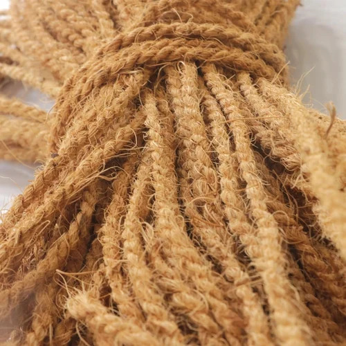 4Mm Coconut Brown Coir Rope - Breaking Strength: .