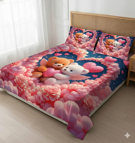 7d Double Bed Sheet - 100% Cotton Full Size Blue, Shrink Resistant, Skin Friendly, Comfortable