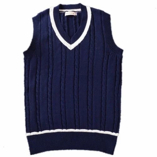 Boy Woolen School Sweater - Collar Type: V Neck