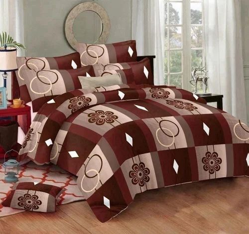 Brown Double Bed Sheets