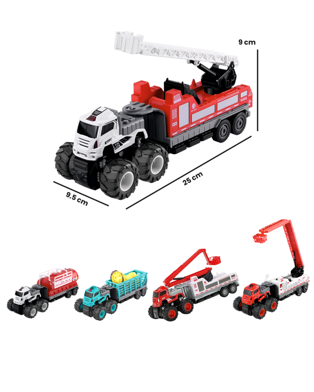 Cellus Tech India Kids Die Cast Musical Trailer Truck Toy - Age Group: 3+