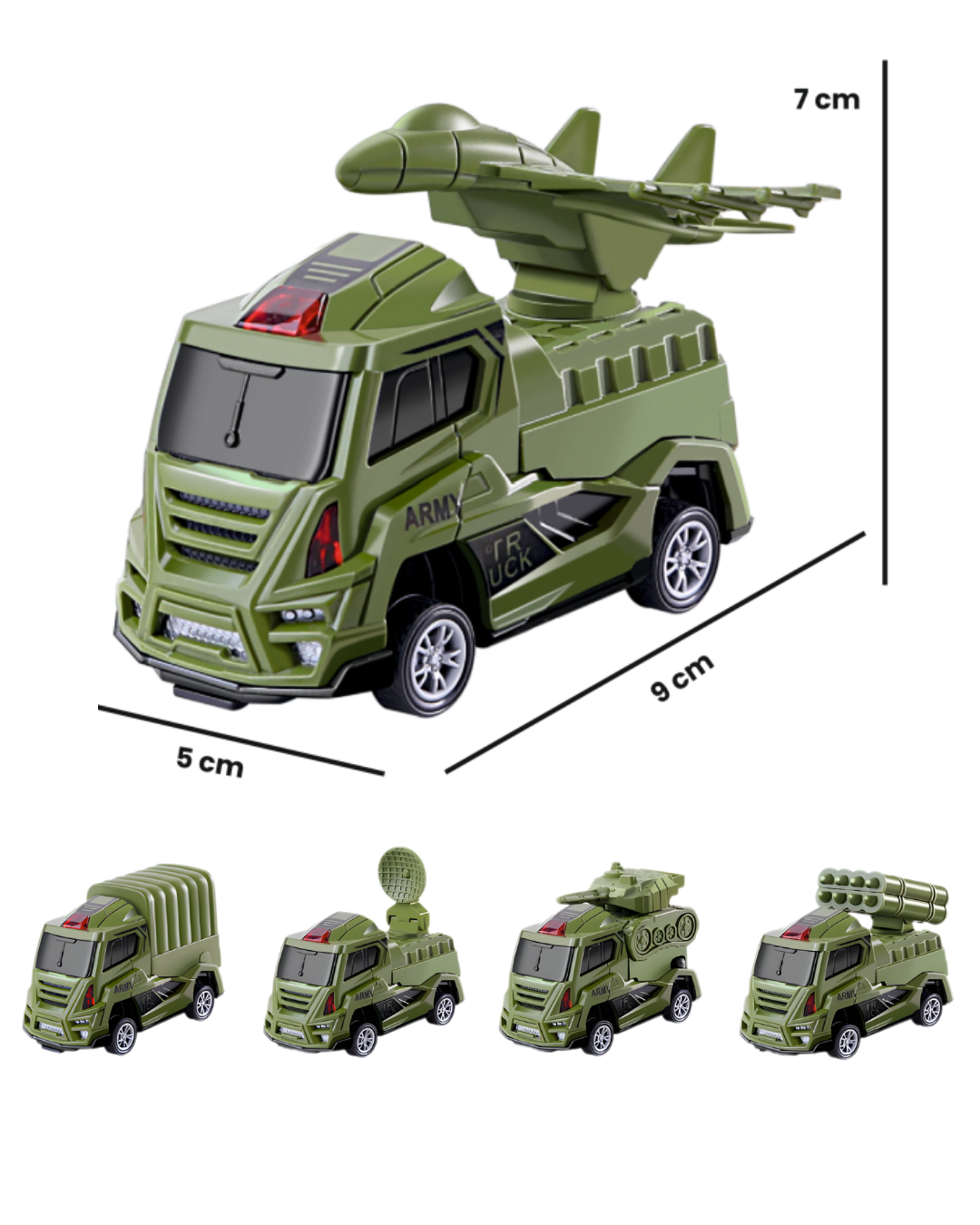 Cellus Tech India Kids Mini Military Truck Toy - Age Group: 3+