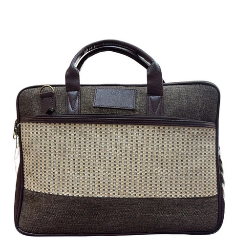 Fancy Jute Bag - Natural Jute 5 Kg Capacity Brown 170 GSM | Eco Friendly Embroidered Tote Bag Patch & Beaded Work Magnetic Closure