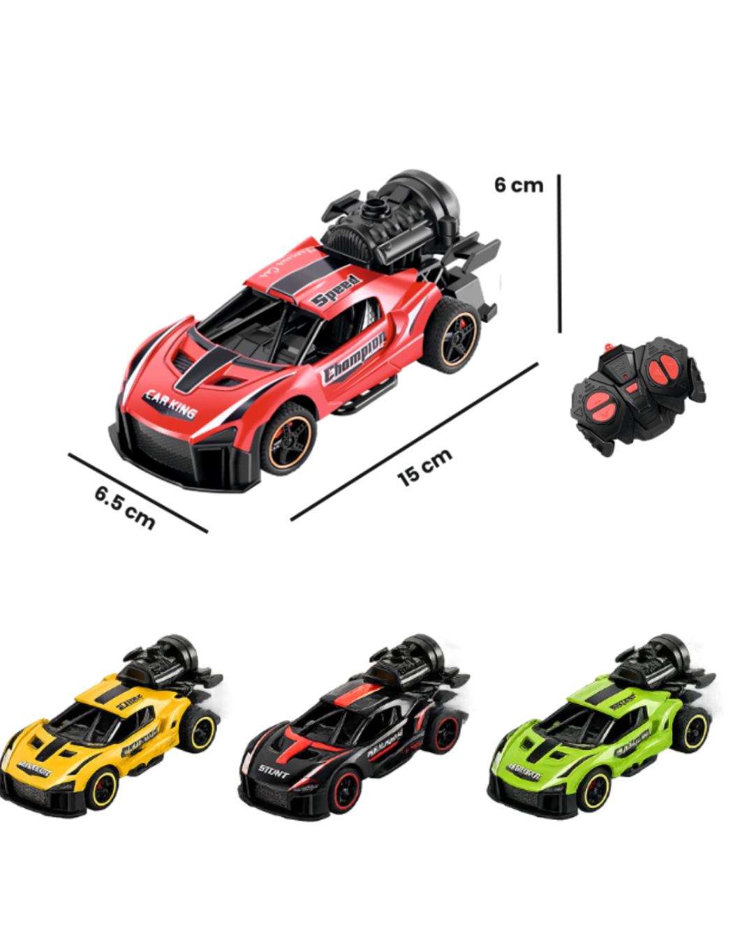 Kids Remote Control Die Cast Smoke Car Toy - Age Group: 3+