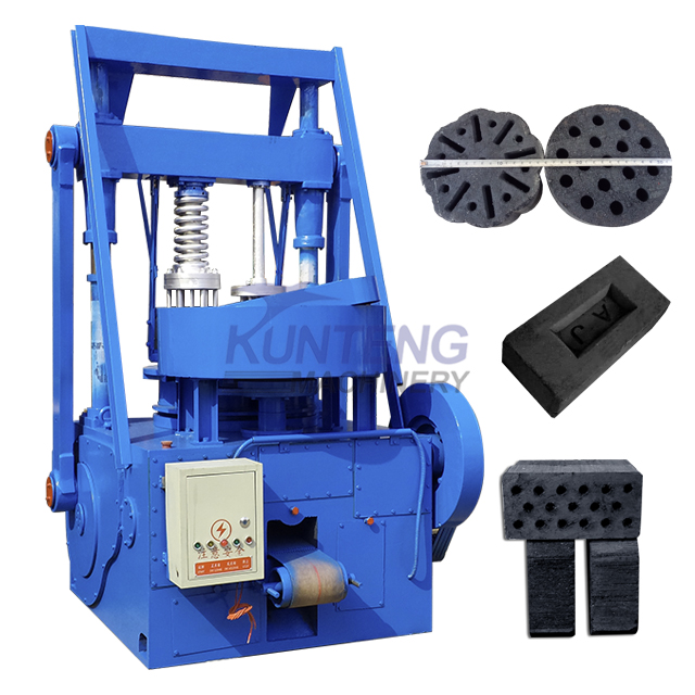 Porous Barbecue Charcoal Making Machine - Briquette Size: Customized