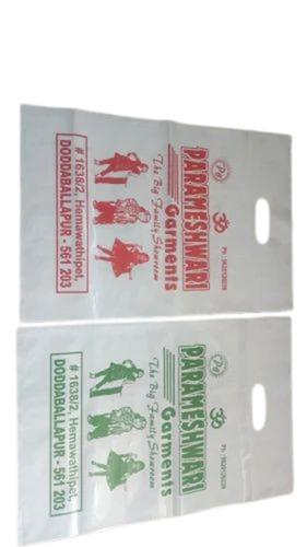 Printed Plastic D-Cut Bag