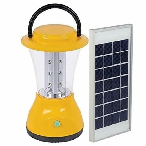 Solar Led Lantern - Steel Material, Custom Size, Silver Color, 3-6V Rechargeable LED, 3W Power | Home Lighting Features