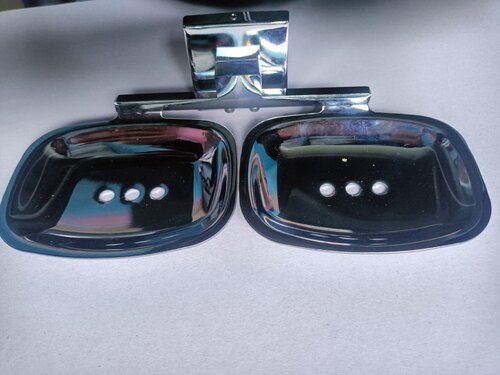 Stainless Steel Soap Dish Holder - Stainless Steel, Standard Size, Silver | Stylist, Durable, Glossy Finish