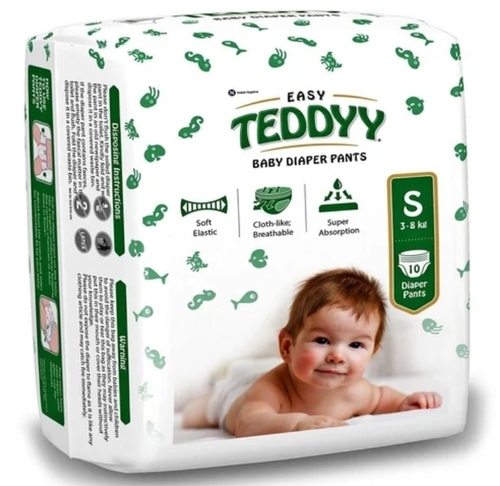 Teddyy Easy Baby Diaper Pant Small 10 (3- 8 Kg) 