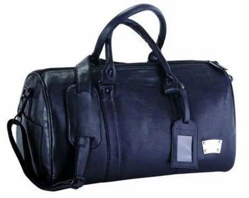 Travel Duffel Bags - Leather, 31-50L, Blue, Handled, Zipper Closure | Durable, Lightweight, Fine Finished, Modern Style