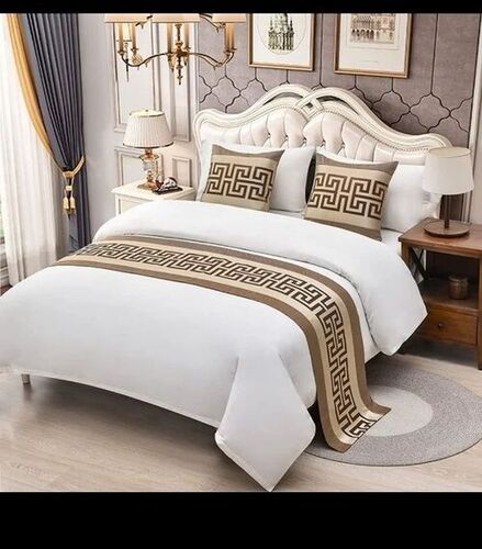 White Bed Sheets For Hotels - 100% Cotton Full Size White, Shrink Resistant, Skin Friendly, Comfortable