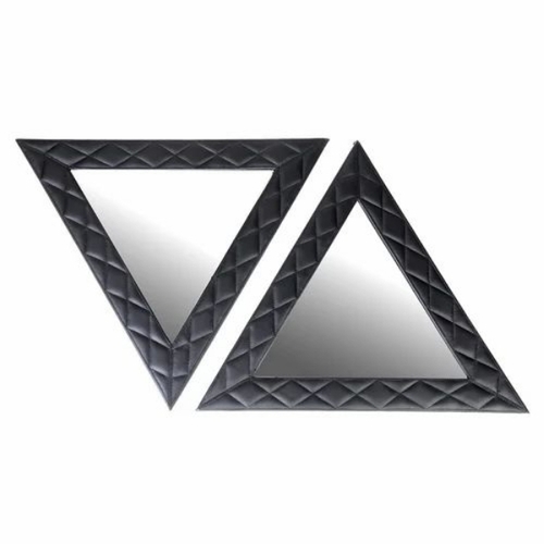 Black Leather Mirror