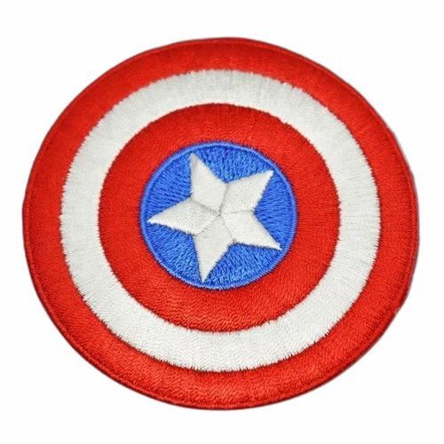 Captain America Embroidery Patch - Felt, 2.5 Inch, Multi Color | Eco-Friendly, Lightweight, Attractive Design