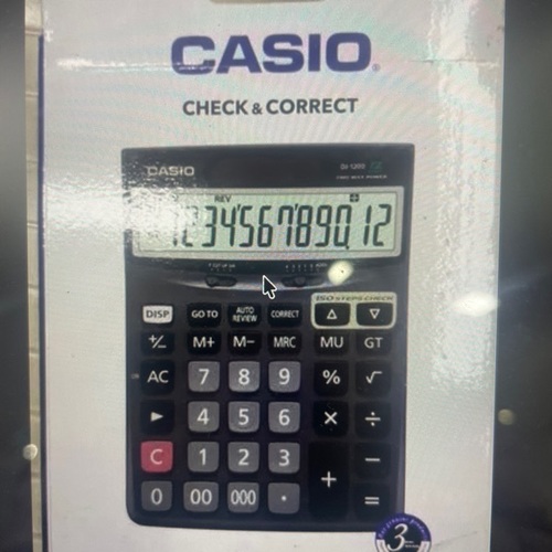 Casio Dj120d Calculator