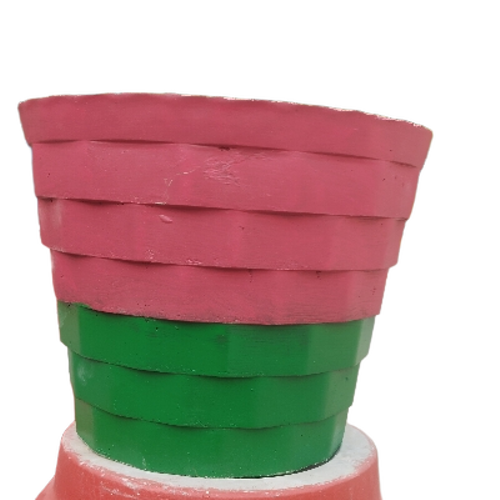 Colorful Planter - Painted Round Multicolor Lightweight Durable Indoor Outdoor Gardening