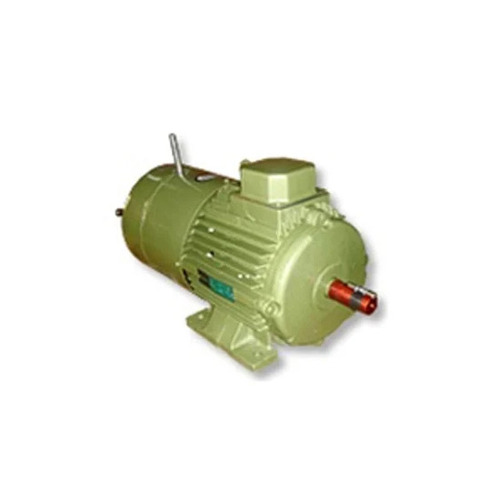 Crane Duty Electric Motor - Metal, Green, 2-12 Pole, 220-240V Single Phase, Drip-Proof, Rust Free