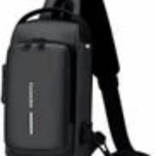 Esd 079 Chest Sling Bag - Durable Lightweight Material Black | Anti-Static Adjustable Strap Biodegradable Water Resistant