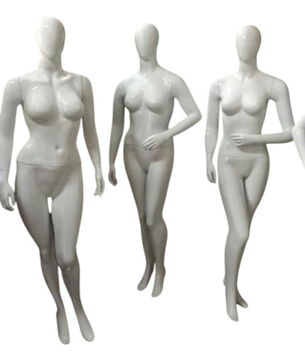 Female Fiberglass Mannequins - L to 2XL, Glossy & Matte Finish, Multiple Colors | Lightweight, Durable, Realistic, Standing Style