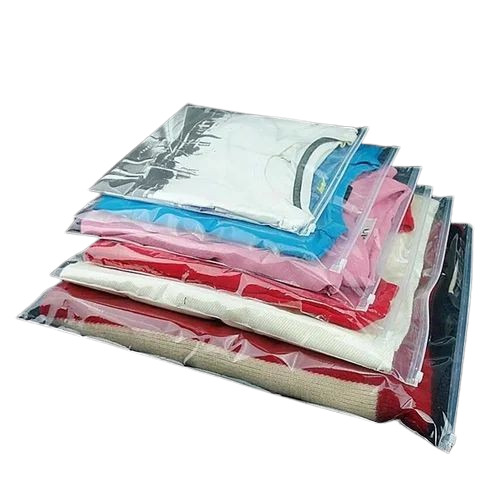 Garments Polythene Bags - Polythene, Customized Size, Transparent | Open Closure, Eco Friendly, Fine Finish, Water Resistant