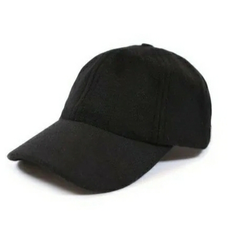 Plain Black Cap