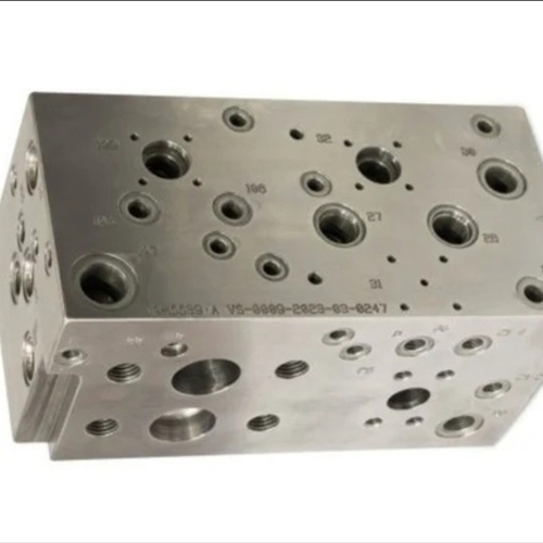 Polished Hydraulic Manifold Block 