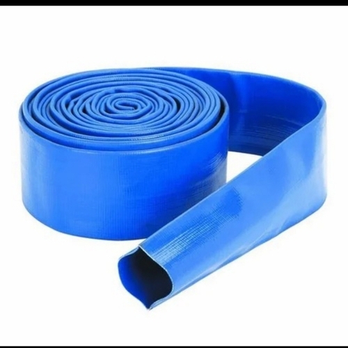 Pvc Lay Flat Hose Pipe - PVC Blue | Flexible Lightweight Flat Storage Abrasion and UV Resistant Leak and Weather Resistant