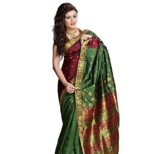 Red Assam Silk Saree 