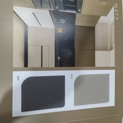 Sonic Matt Acrylic Laminate - Acrylic Satin Chrome Finish Black Grey | Matte Finish Scratch Resistant UV Resistant Moisture Resistant Easy Cleaning