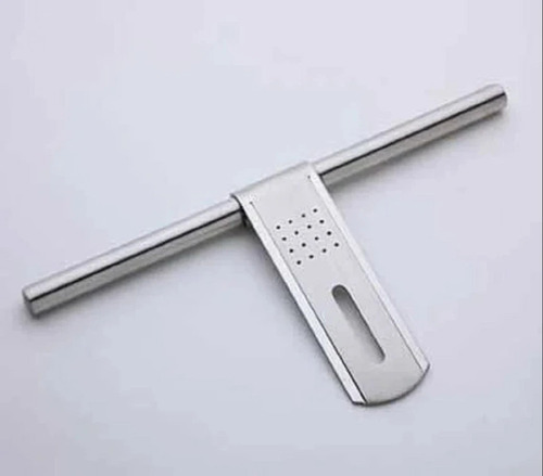 Stainless Steel Designer Plain Aldrop - Stainless Steel, Standard Size, Silver | Rust Proof, Anti Corrosion, Screw In Installation