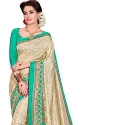 Teal Assam Silk Saree