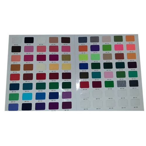 80 Colors Fabric Shade Card