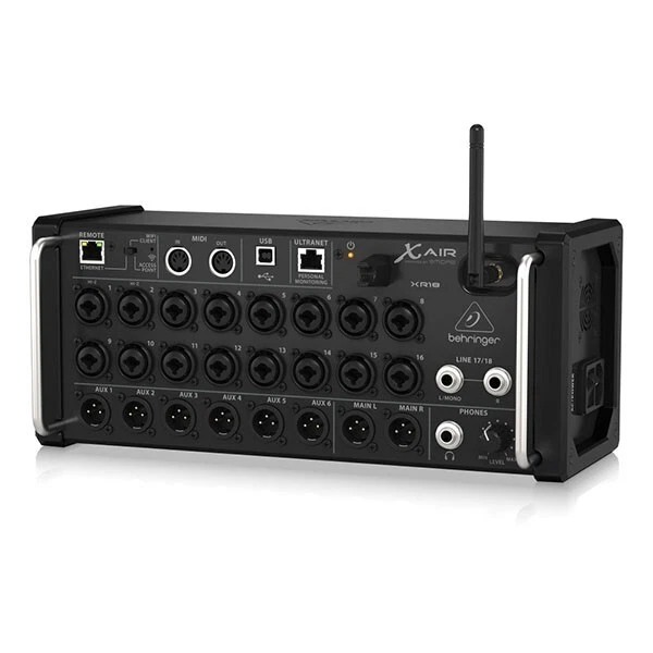 Behringer Xr18 18-Channel Air Audio Mixer - Dimension (L*W*H): 483 X 137 X 314 Mm Inch (In)