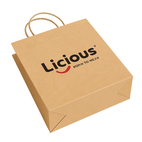 Brown Kraft Paper Bags - Kraft Paper, 13x17x4 Inch, Brown, Twisted Paper Handle | Biodegradable, Disposable, Eco Friendly, Load Capacity 3-7 Kg