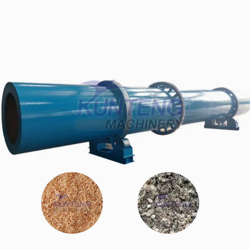 Industrial Breadcrumbs Corn Pomace Kitchen Waste Sludge Blast Furnace Slag Rotary Drum Dryer - Color: Customized