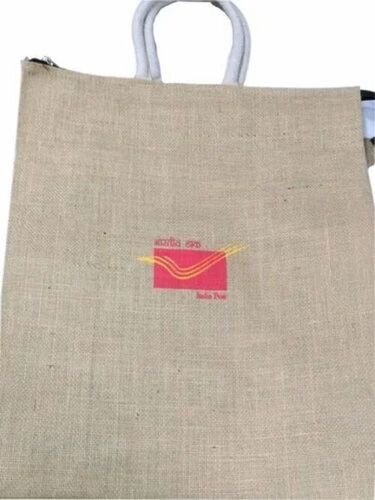 Jute Promotional Bags - Customized Size, Brown, Printed | Durable, Fine Finished, Eco-Friendly, Hand Length Handle, Zipper Closure