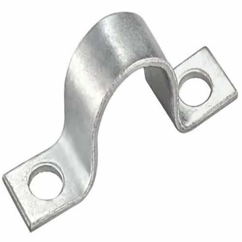01 Full Saddle Clamp - Iron 5-10 mm Silver Bright Zinc | Corrosion Resistant Industrial Metal