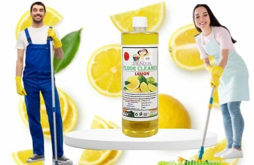1 L Swacch Lemon Floor Cleaner - 1L Yellow Bottle, Lime Fragrance, 24 Months Shelf Life | Prevents Stains, 100% Germs Killing
