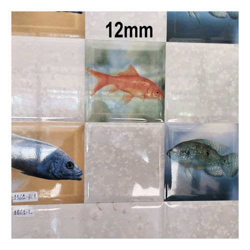 12mm Square Ceramic Bathroom Wall Tile - Glossy Surface, Multi Color | Wear-Resistant, Super Glossy Finish