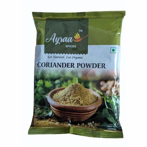 200gm Ayraa Coriander Powder - Green, A Grade, 99% Purity | FSSAI Certified, Tasty, 9 Months Shelf Life
