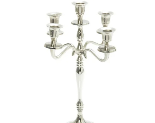 Aluminum Nickel-Plated Centerpiece Candelabra - As - 1013