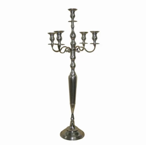 Black Antique Aluminum Floor Standing Candelabra - As - 1005
