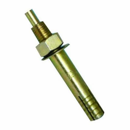 Brass Pin Type Anchor Bolt - M6-M24 Size, Up to 200 mm Length, Golden Color | Industrial Brass Anchors
