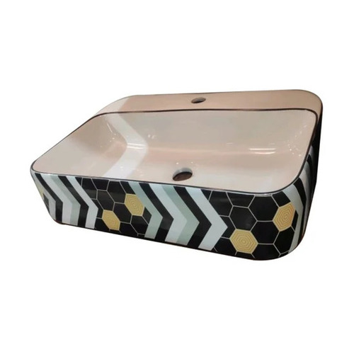 Ceramic Rectangular Table Top Wash Basin