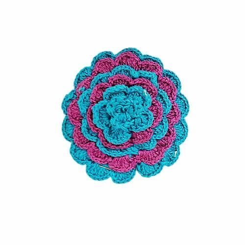 Colored Crochet Flower