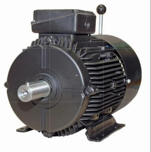 Crane Duty Brake Motor - Three Phase, 1.5 hp, 415v/115-230v, 160 RPM, 50Hz, Black, Durable, Industrial Use