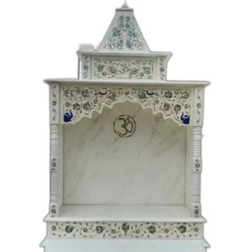 Designer Carved White Marble Temple