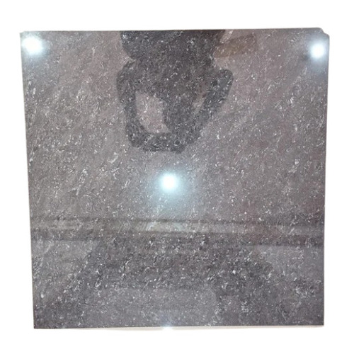 Grey Glossy Ceramic Floor Tile - 12mm Thickness, Rectangular, Grey Black | Wear-Resistant, Super Glossy Surface