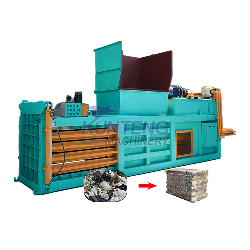 Large Industrial Hydraulic Solid Waste Plastic Baling Machine